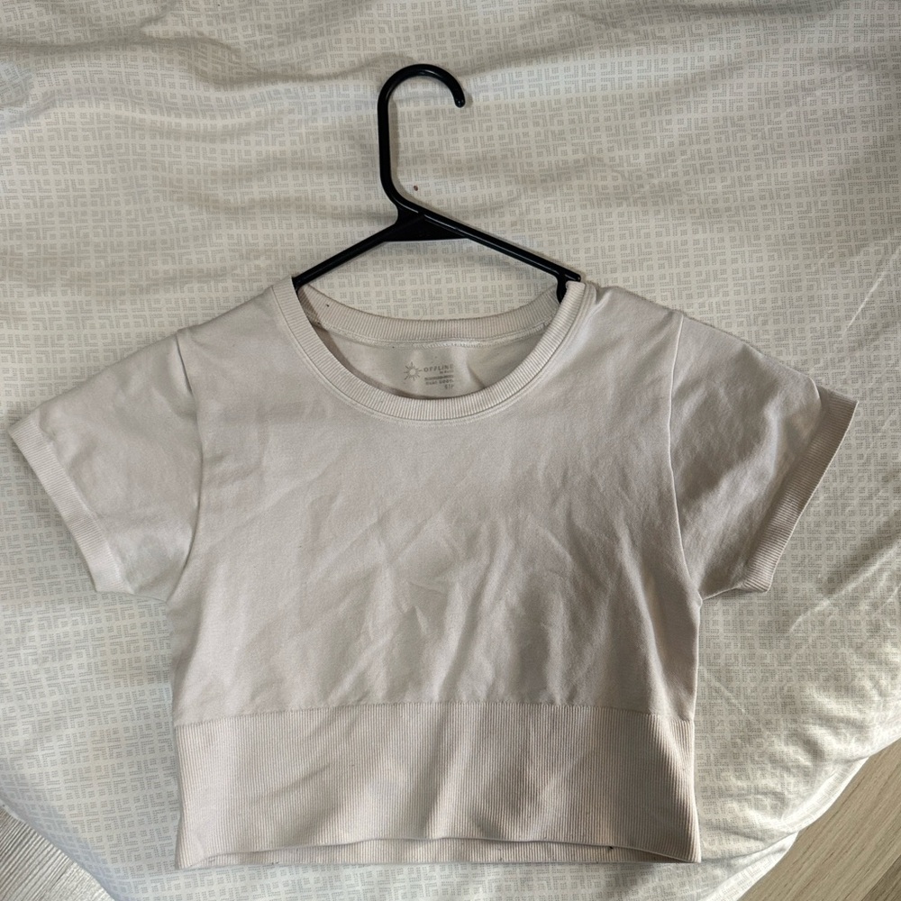 Offline Aerie Seamless Cropped Tee